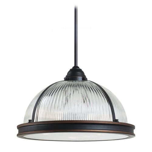 Generation Lighting Pratt Street Prismatic Pendant in Autumn Bronze by Generation Lighting 65062-715