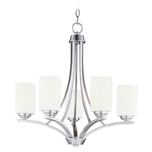 Deven Satin Nickel Chandelier by Maxim Lighting