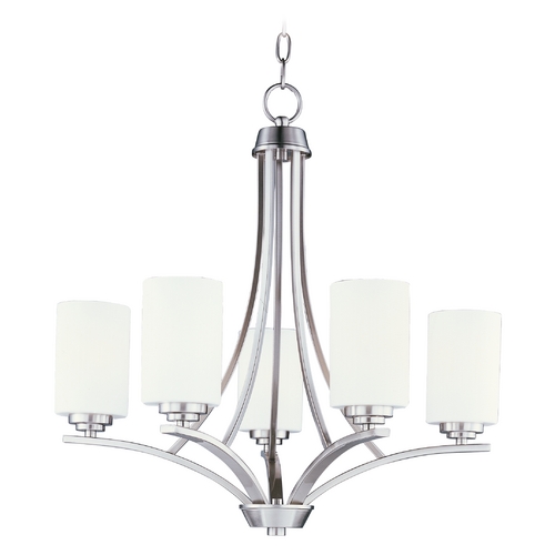 Maxim Lighting Deven Satin Nickel Chandelier by Maxim Lighting 20035SWSN