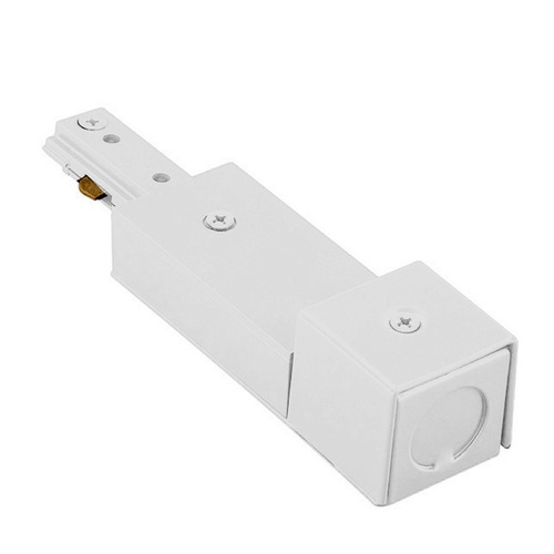 WAC Lighting White H Track Live End BX Connector
