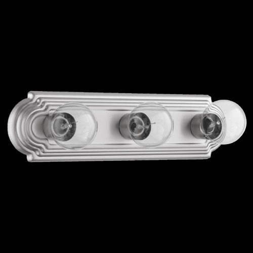 Quorum Lighting Satin Nickel Bathroom Light by Quorum Lighting 5049-3-65