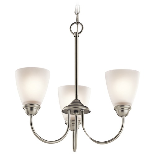 Kichler Lighting Jolie 3-Light Chandelier in Brushed Nickel by Kichler Lighting 43637NI