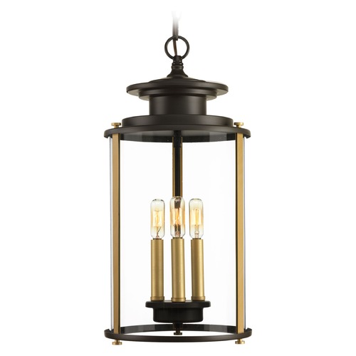 Squire Antique Bronze Outdoor Hanging Light by Progress Lighting