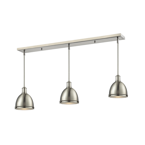 Z-Lite Mason Brushed Nickel Multi-Light Pendant by Z-Lite 710MP-3BN