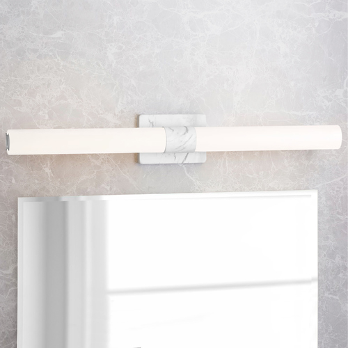 Blanco LED Faux White Marble LED Vertical Bathroom Light 3000K by Progress Lighting