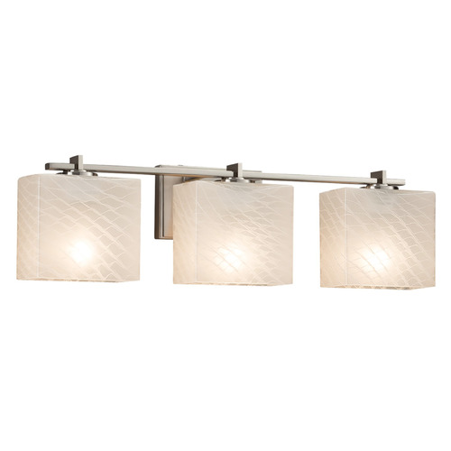 Justice Design Group Justice Design Group Era Brushed Nickel Bathroom Light FSN-8443-55-WEVE-NCKL