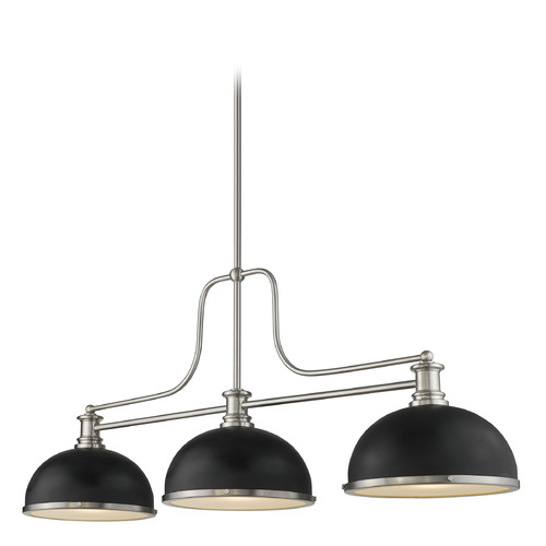 Melange Brushed Nickel Billiard Light by Z-Lite