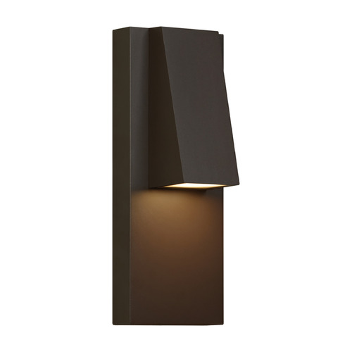 Peak LED Warm Dim Outdoor Wall Light in Bronze by Visual Comfort Modern