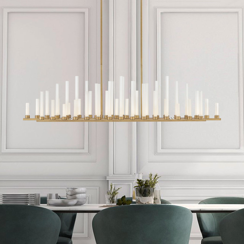 Trinity Heritage Brass LED Island Light by Fredrick Ramond