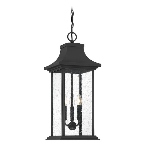 Savoy House Lighting Hancock Matte Black Outdoor Hanging Light