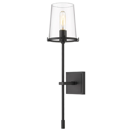 Z-Lite Callista Matte Black Sconce by Z-Lite 3032-1S-MB