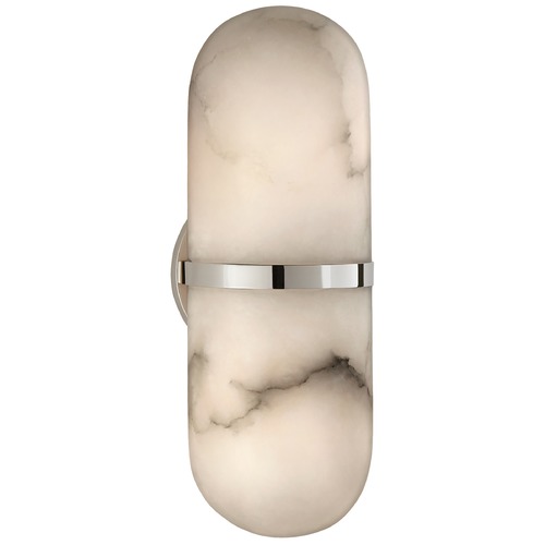 Visual Comfort Signature Collection Kelly Wearstler Melange Pill Sconce in Nickel by Visual Comfort Signature KW2012PNALB