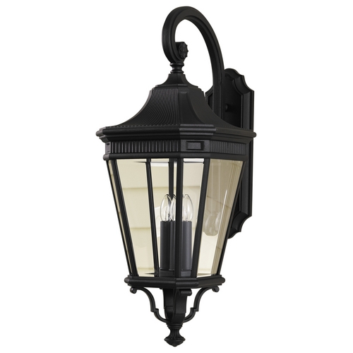 Cotswold Lane Outdoor Wall Light in Black by Generation Lighting