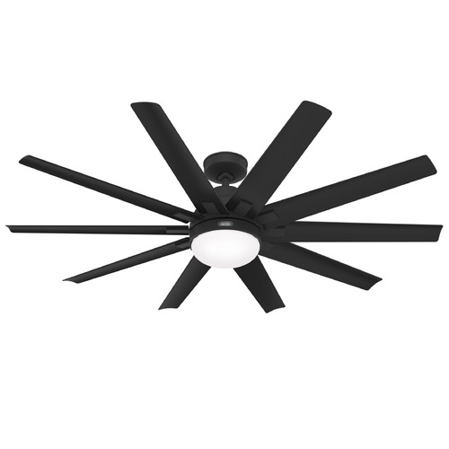 Hunter Fan Company Overton Matte Black LED Ceiling Fan with Light