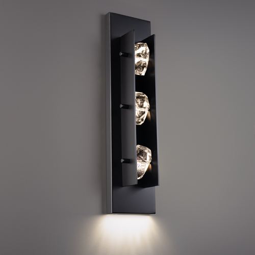 Schonbek Beyond Strata 22-Inch LED Outdoor Wall Light in Black by Schonbek Beyond BWSW10322-BK