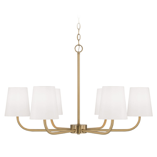 Capital Lighting Capital Lighting Brody Aged Brass Chandelier 449462AD-706