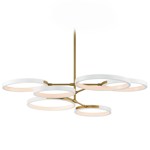 ET2 Lighting Et2 Hoopla White & Gold LED Pendant Light E24328-WTGLD