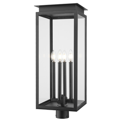 Z-Lite Nova Black Post Light