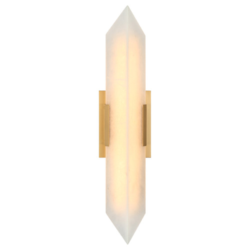 Matteo Lighting Rigio Aged Gold Brass LED Vertical Bathroom Light
