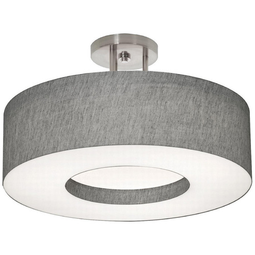 Afx Lighting Montclair Satin Nickel LED Semi-Flushmount Light