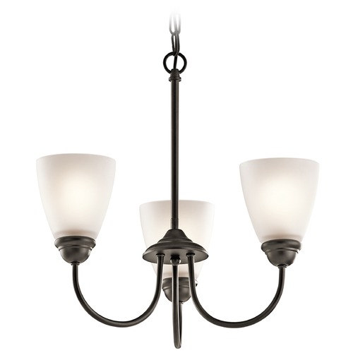 Jolie 3-Light Chandelier in Olde Bronze by Kichler Lighting