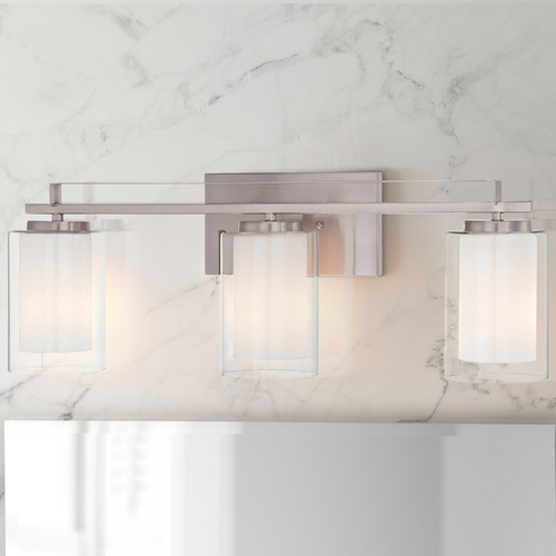 Parsons Studio Brushed Nickel Bathroom Light by Minka Lavery