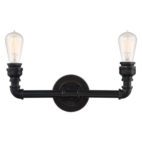 Iron Industrial Bronze Bathroom Light by Nuvo Lighting