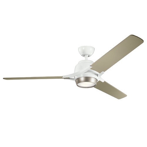 Kichler Lighting Zeus 60-Inch LED Fan in White by Kichler Lighting 300060WH