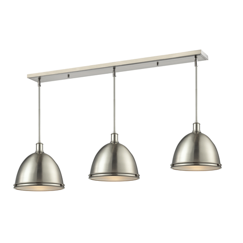 Z-Lite Mason Brushed Nickel Multi-Light Pendant by Z-Lite 710P13-3BN