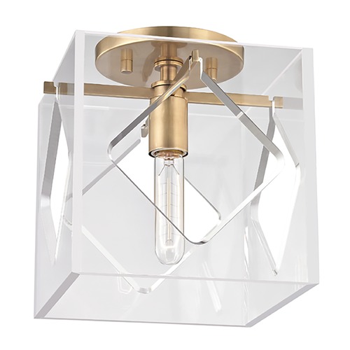 Hudson Valley Lighting Travis Aged Brass Flush Mount by Hudson Valley Lighting 5909F-AGB