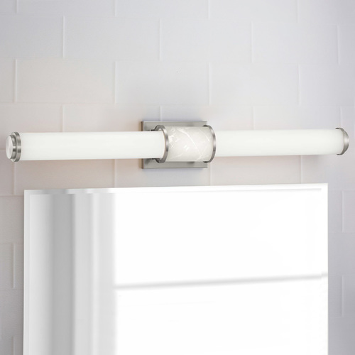 Phase 1.2 LED Brushed Nickel Bathroom Light 3000K by Progress Lighting