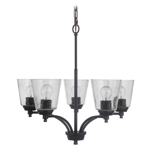Tyler Flat Black Chandelier by Craftmade Lighting