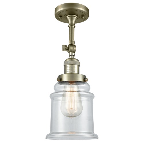 Canton Antique Brass Semi-Flush Mount by Innovations Lighting