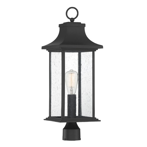 Savoy House Hancock Matte Black Post Light by Savoy House 5-454-BK