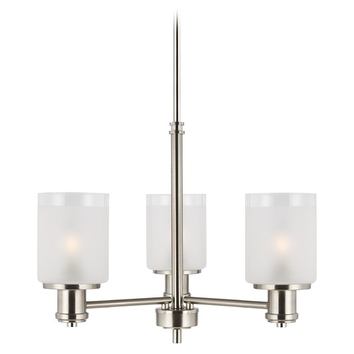 Generation Lighting Norwood Brushed Nickel Mini Chandelier by Generation Lighting 3139803-962