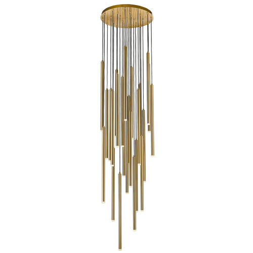 Filmore Ave. 25-Light Antique Brass LED Multi-Light Pendant by Avenue Lighting