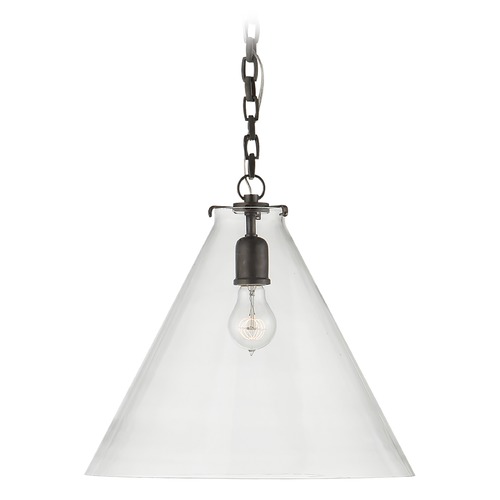 Thomas OBrien Katie Conical Pendant in Bronze by Visual Comfort Signature