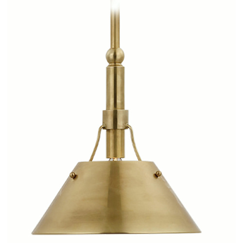 Visual Comfort Signature Collection Thomas OBrien Turlington Pendant in Brass by Visual Comfort Signature TOB5722HAB-HAB