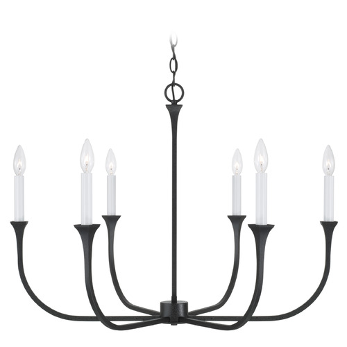 Capital Lighting Capital Lighting Decklan Black Iron Chandelier 452361BI