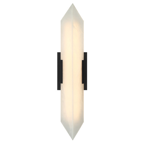 Matteo Lighting Rigio Matte Black LED Vertical Bathroom Light