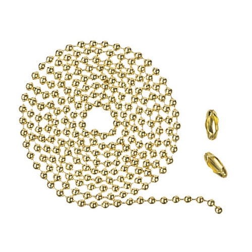 36-Inch Beaded Chain - C3 in Bright Brass by Craftmade Lighting
