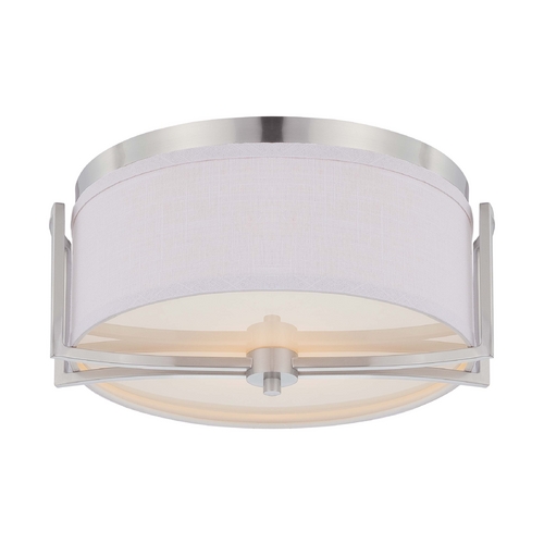 Nuvo Lighting Modern Flush Mount in Brushed Nickel by Nuvo Lighting 60/4761