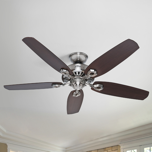 Builder Elite Brushed Nickel Fan by Hunter Fan Company