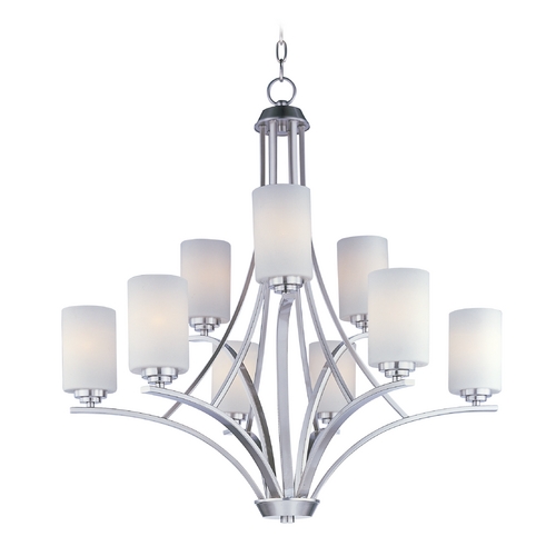 Deven Satin Nickel Chandelier by Maxim Lighting