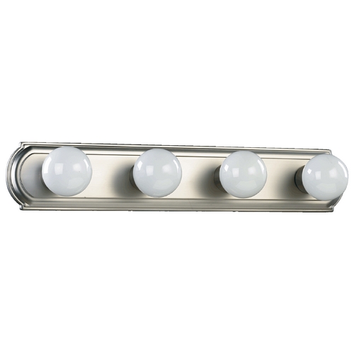 Quorum Lighting Satin Nickel Bathroom Light by Quorum Lighting 5049-4-65