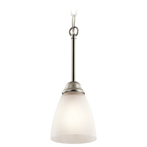 Kichler Lighting Jolie 4.75-Inch Mini Pendant in Brushed Nickel by Kichler Lighting 43640NI