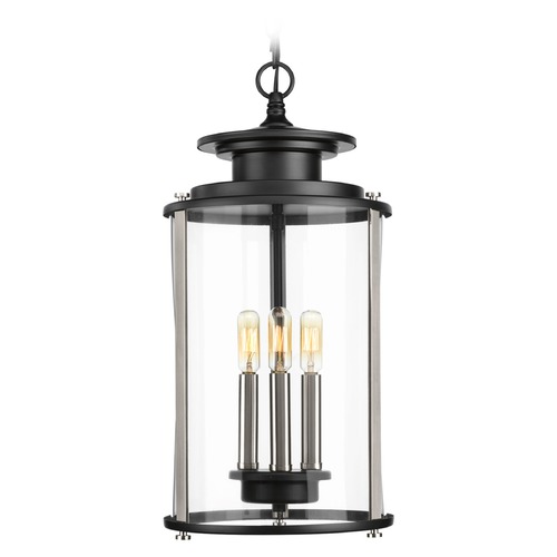 Squire Black Outdoor Hanging Light by Progress Lighting
