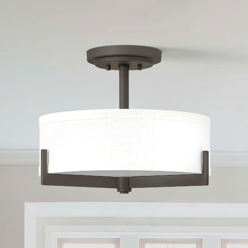 Hinkley Hayes 16-Inch Oil Rubbed Bronze Semi-Flush Mount by Hinkley Lighting 4231OZ