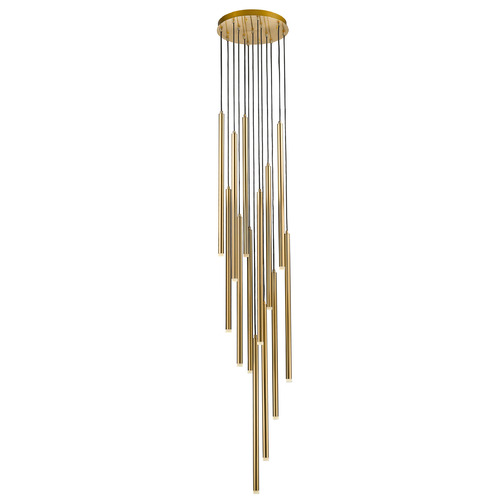 Filmore Ave. 13-Light Antique Brass LED Multi-Light Pendant by Avenue Lighting
