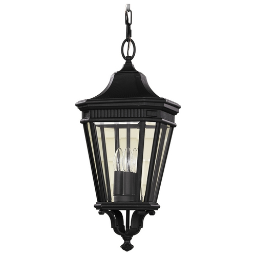 Cotswold Lane Outdoor Hanging Light in Black by Generation Lighting